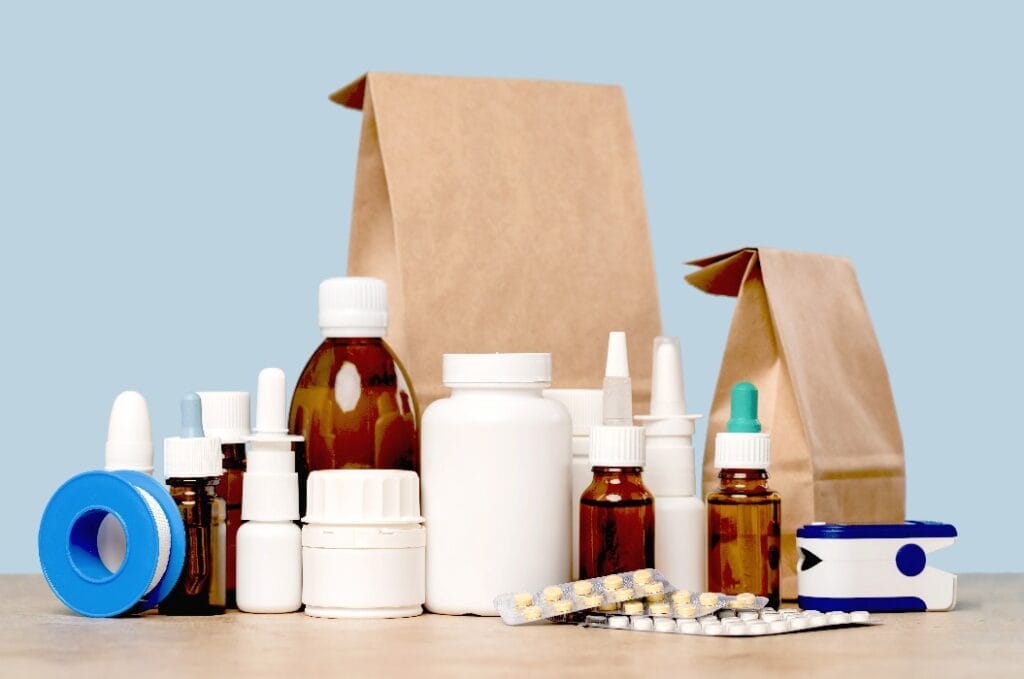 Online-Apothekenbestellung und Medikamentenlieferung
